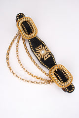 Vintage Streets Ahead Maltese Cross Leather Chain Belt at Recess Los Angeles