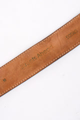 Vintage Streets Ahead  Medusa Leather Screw Stud Belt signature stamp at Recess Los Angeles