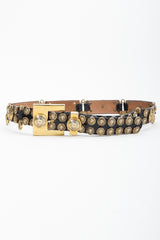 Vintage Streets Ahead Medusa Leather Pin Belt at Recess Los Angeles