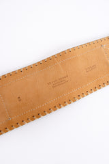 Vintage Streets Ahead Folk Beaded Leather Belt signature stamp at Recess Los Angeles