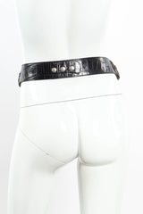 Vintage Streets Ahead Fleur Chain Link Belt mannequin back  @ Recess LA