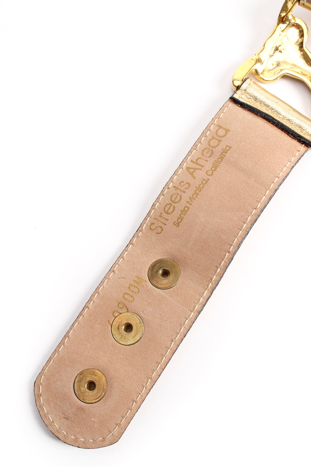 Streets Ahead Santa Monica, Ca Vintage Leather Belt by Streets Ahead – Dovetail main image 3