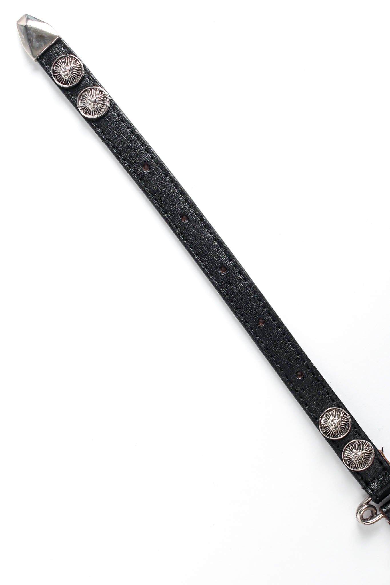 Vintage Streets Ahead Safety Pin Leather Link Belt end tail @ Recess Los Angeles