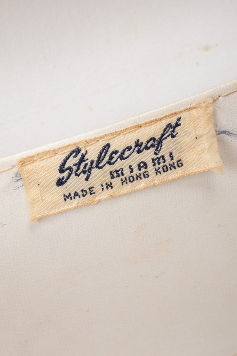 Recess Los Angeles Vintage Stylecraft Pearl Swirl Lucite Box Bag