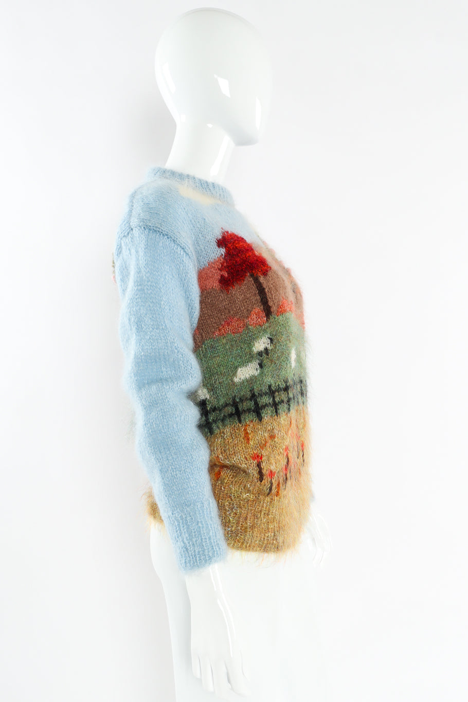 Vintage Susie Lee Lamb Nature Mohair Knit Sweater mannequin side @ Recess LA