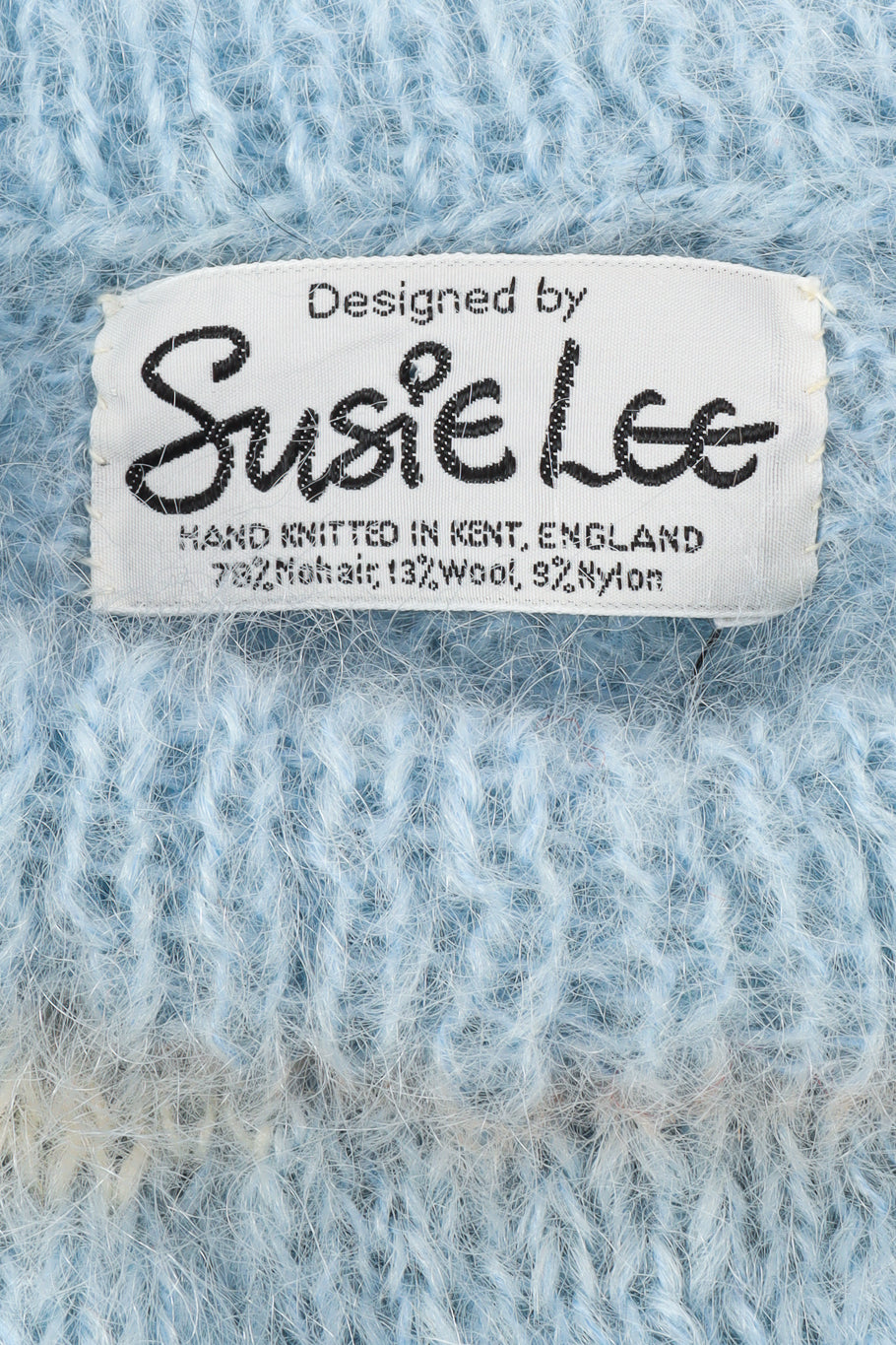 Vintage Susie Lee Lamb Nature Mohair Knit Sweater tag @ Recess LA
