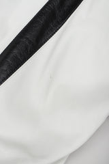 Recess Vintage Suzanne Van Den Heurk Contrast Long Leather Jacket, small scratch