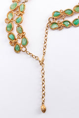 Vintage SWO.Inc Floral Filigree Necklace hook clasp  @ Recess LA