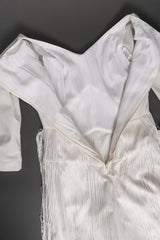 Vintage Sydney North Long Fringe Wedding Bridal Jumpsuit  lining at Recess Los Angeles