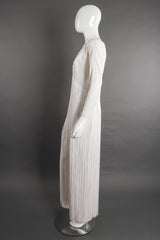 Vintage Sydney North Long Fringe Wedding Bridal Jumpsuit On Mannequin side at Recess Los Angeles