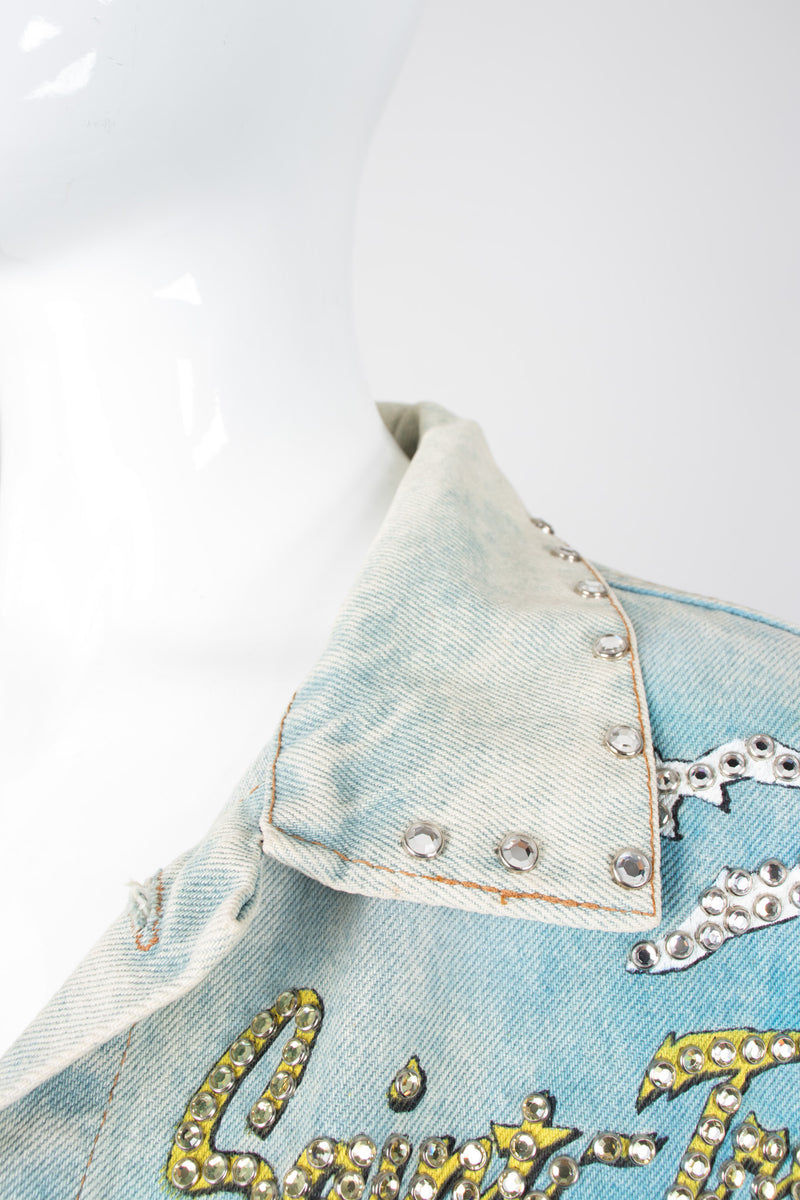 Tony Alamo Vive la Saint Tropez Embellished Denim Jacket