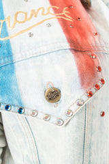 Tony Alamo Vive la Saint Tropez Embellished Denim Jacket