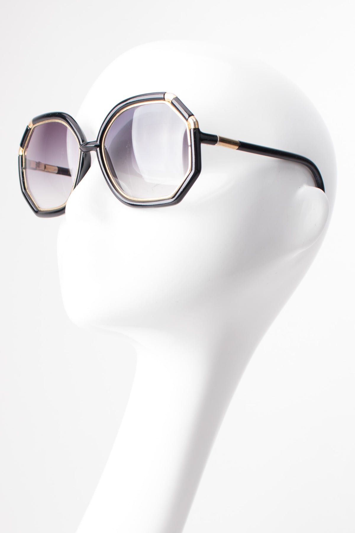 Ted Lapidus Iconic 1970s Oversized Octagonal Sunglasses – Recess display picture 3