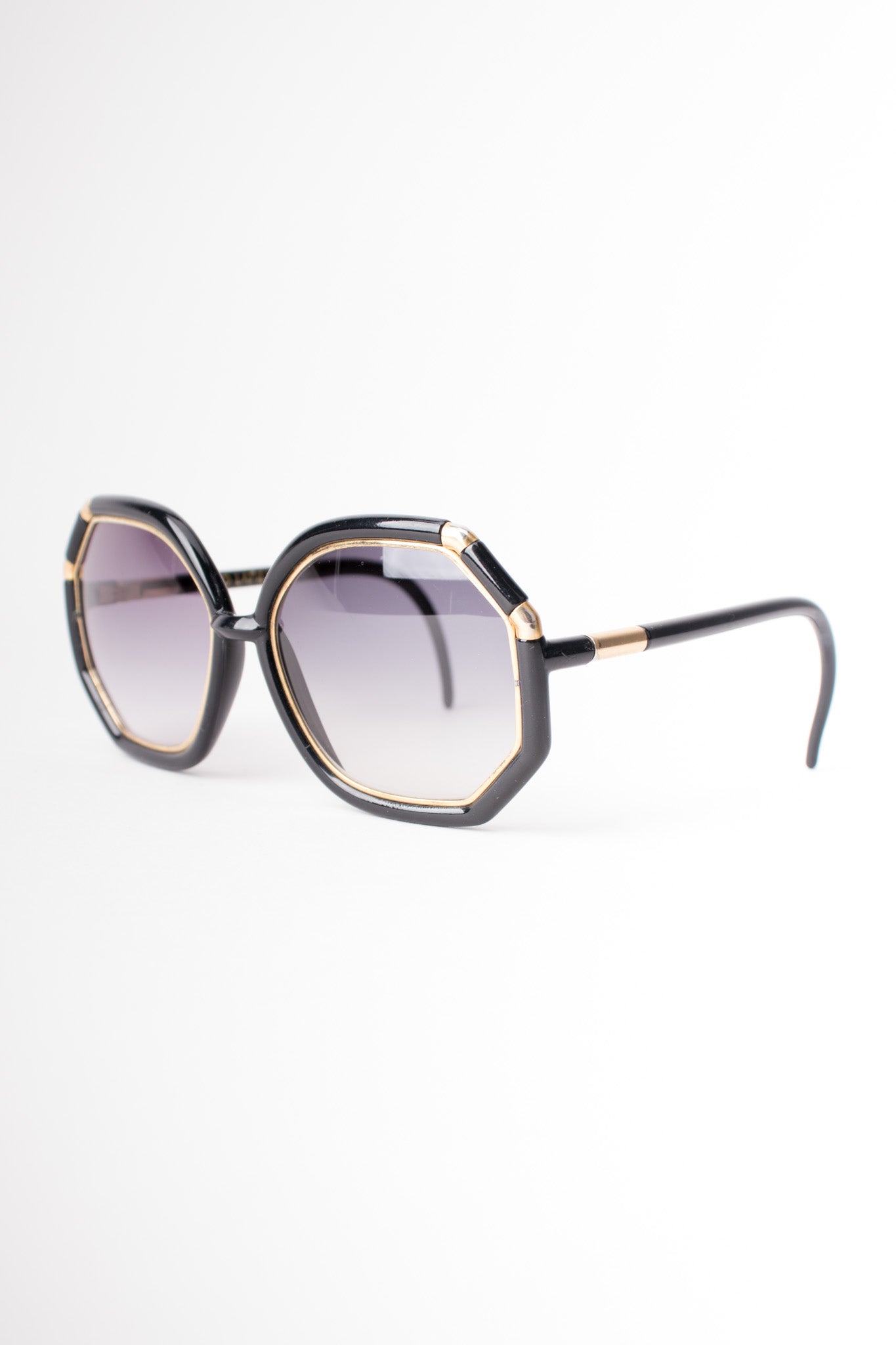 Ted Lapidus Iconic 1970s Oversized Octagonal Sunglasses