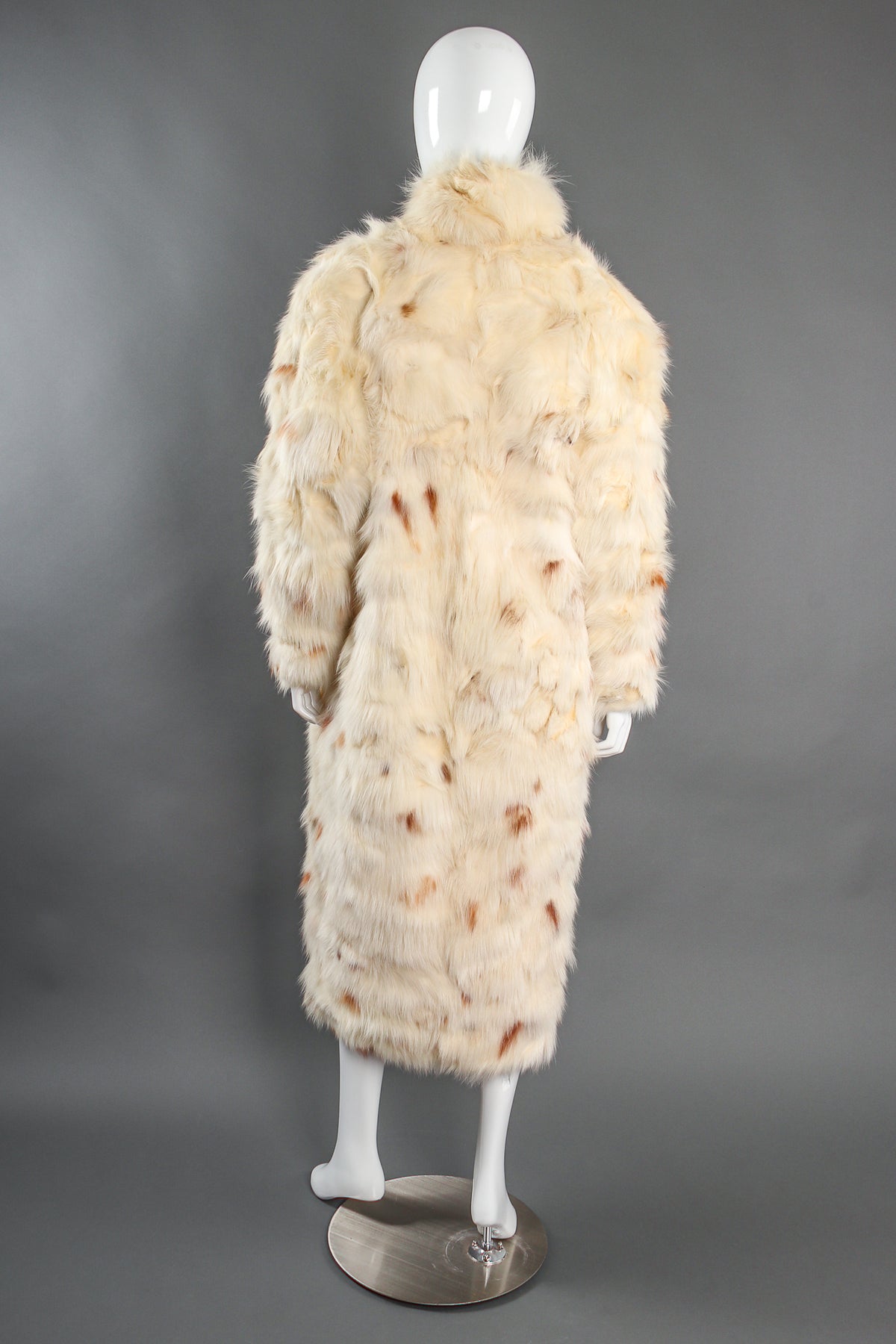 Women Nature Real Rex Rabbit Fur Coat Chinchilla Color Thick