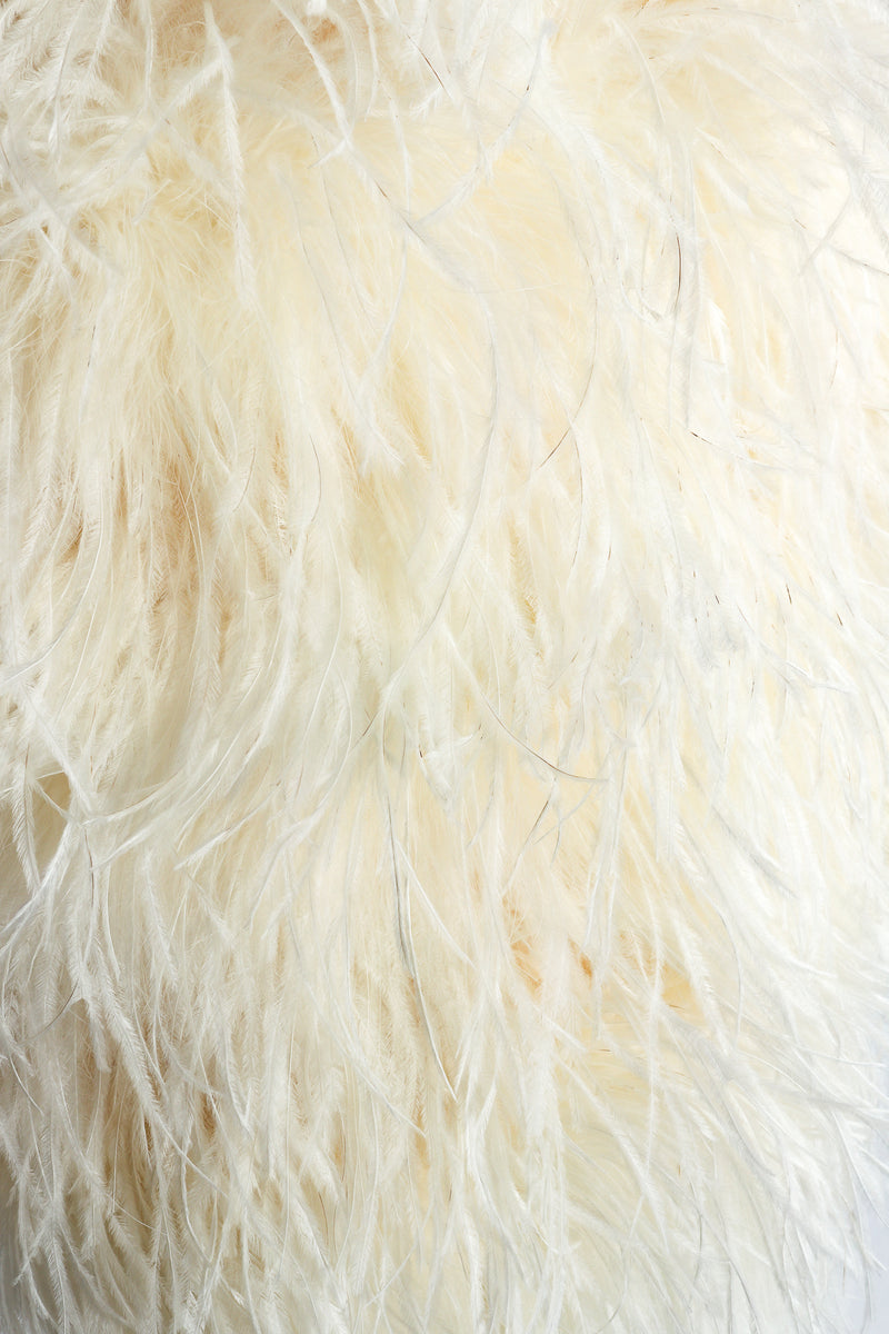 Vintage Teri Jon Wedding bridal Ostrich Pouf Skirt Set Feather detail @ Recess LA