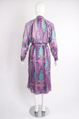 Vintage Silk Farm Sheer Paisley Blouse & Skirt Set on Mannequin back at Recess Los Angeles