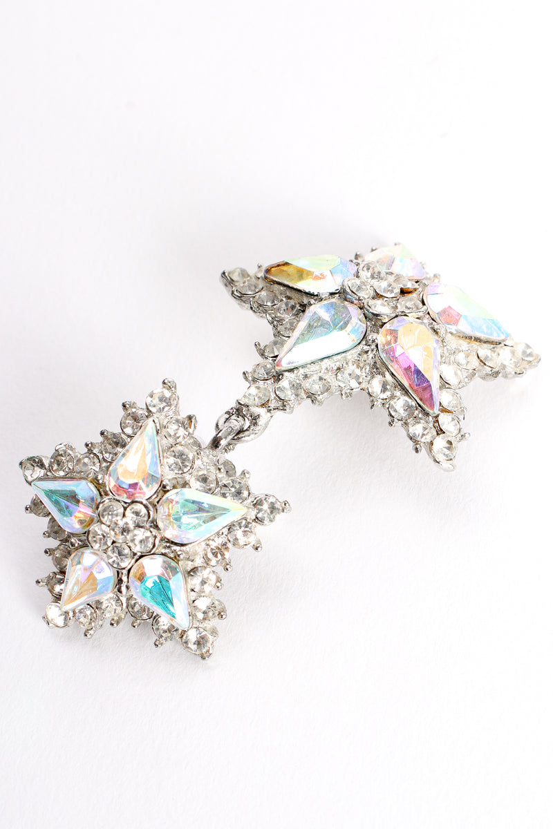 Vintage Thelma Deutsch Asymmetrical Crystal Moon & Star Earrings at Recess Los Angeles