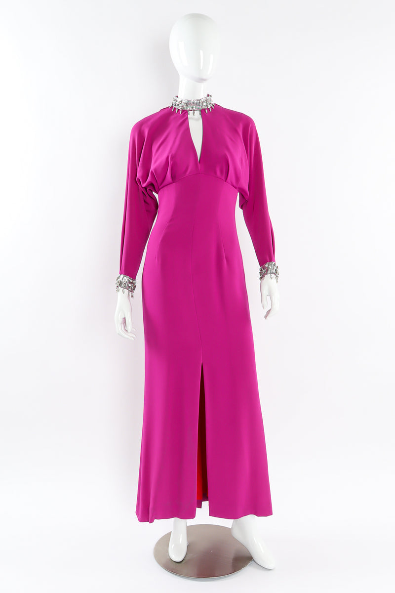 mugler pink dress Pink Illusion lingerie dress
