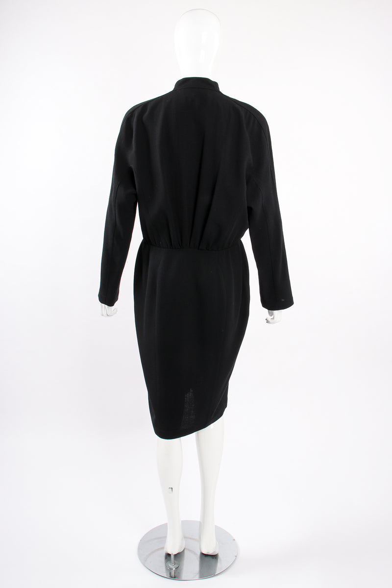 Vintage Thierry Mugler Snap Wrap Dress on Mannequin back at Recess Los Angeles