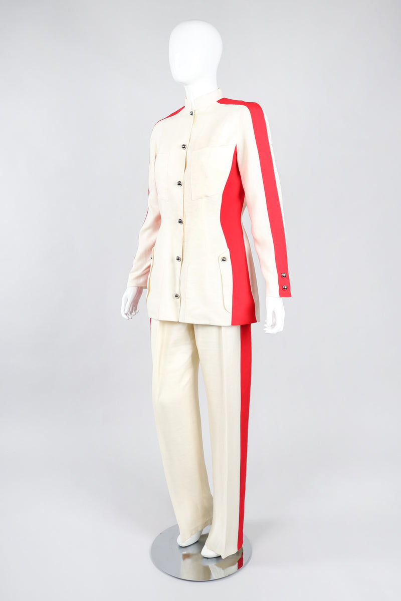 Recess Los Angeles Vintage Thierry Mugler Showman Contrast Jacket & Pant Suit Set