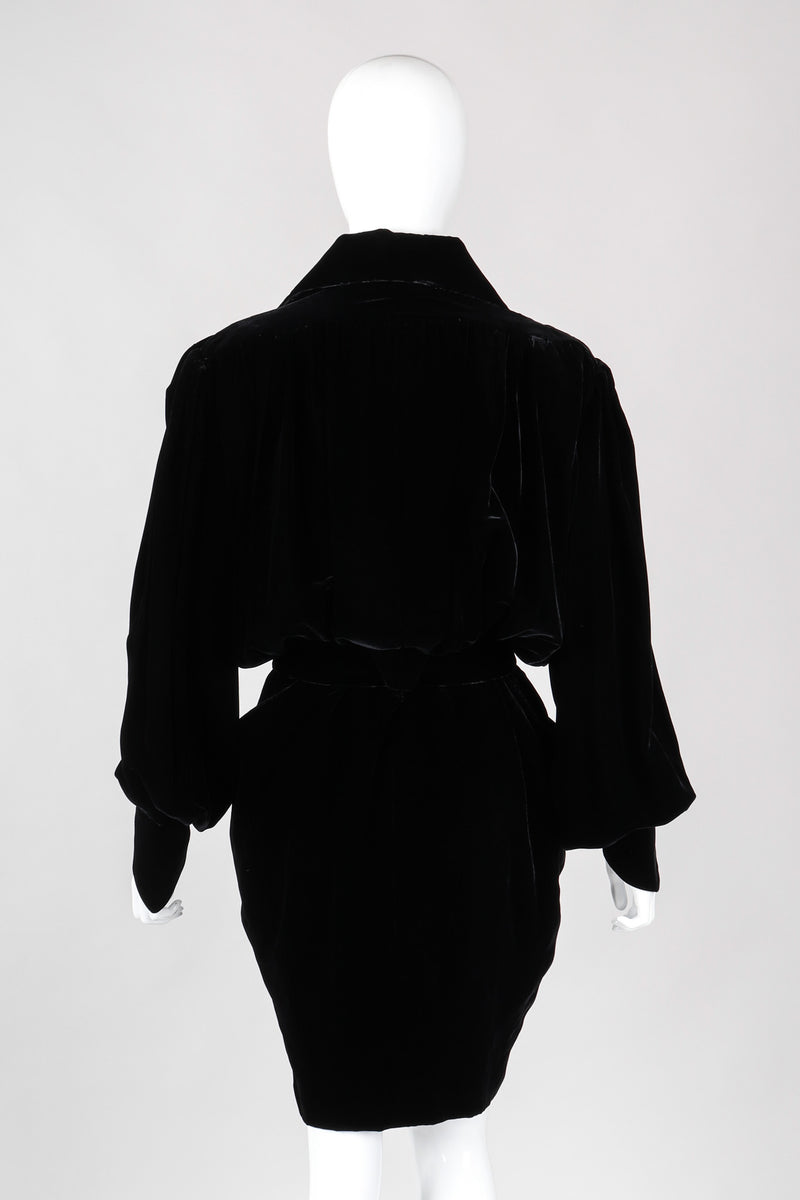 Recess Los Angeles Vintage Thierry Mugler Velvet Buckle Dress