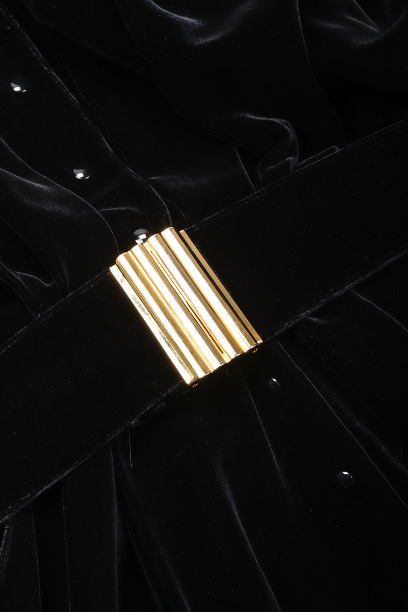Vintage Thierry Mugler Velvet Buckle Dress Recess Vintage Thierry Mugler Velvet Buckle Dress Recess