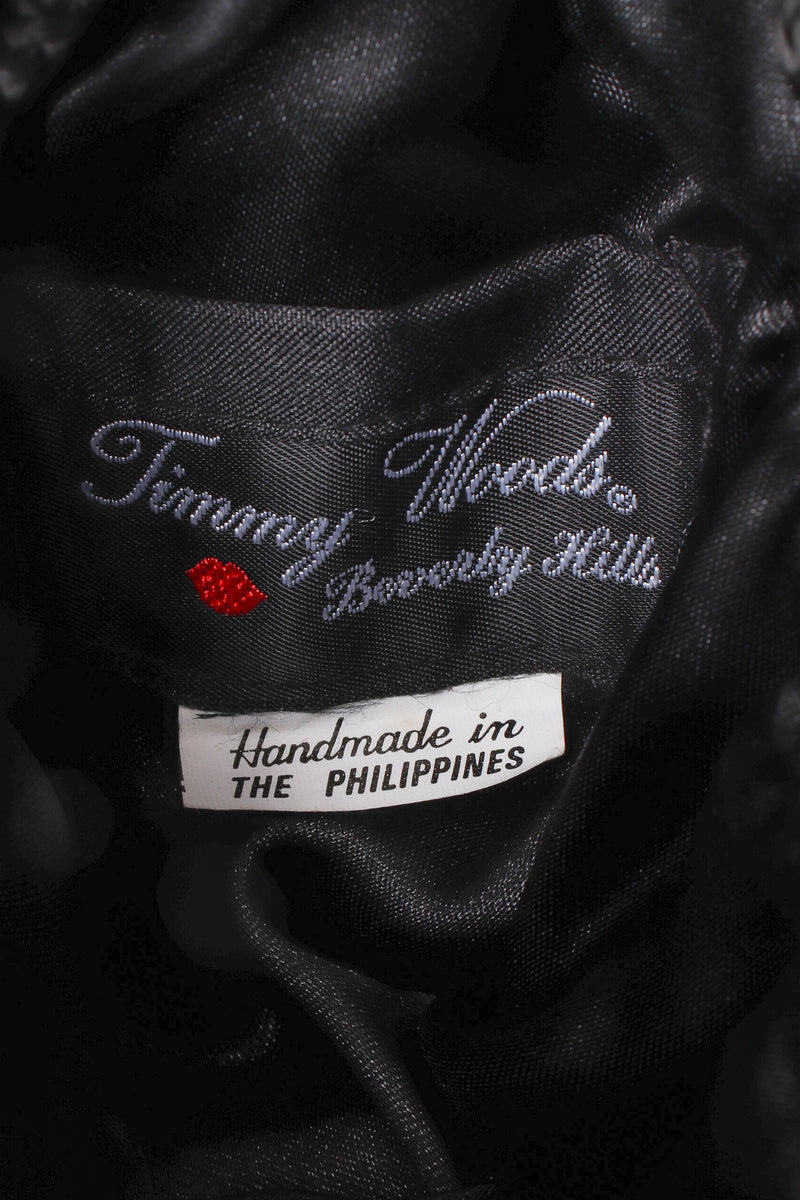 Vintage Timmy Woods Wearable Art Birdhouse Box Bag label at Recess Los Angeles