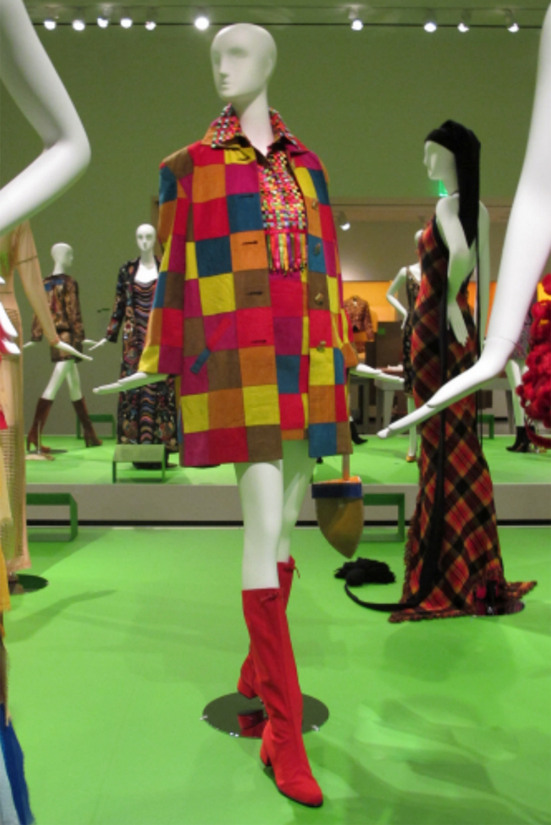 Vintage Todd Oldham Fall 1991 Ultrasuede Patchwork Jacket Skirt Set RISD Museum All Of Everything