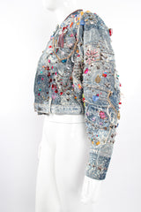 Vintage Tony Alamo Embellished Crop Jacket on Mannequin sleeve crop at Recess Los Angeles