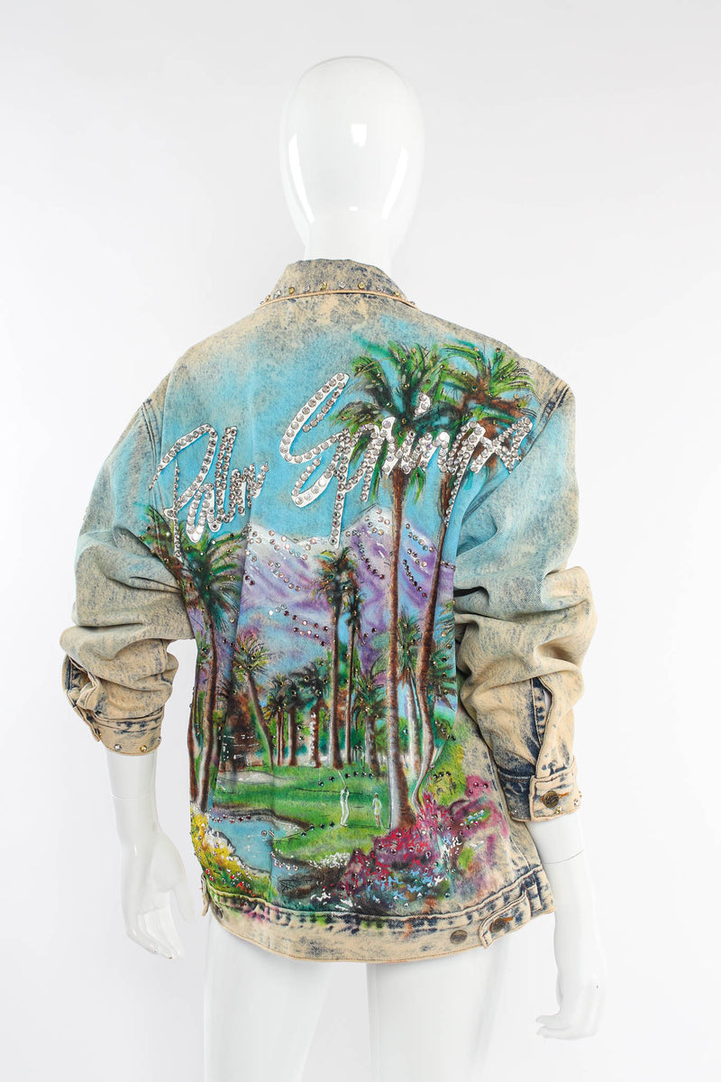 Vintage Tony Alamo Palm Springs Denim Jacket mannequin back rolled sleeves @ Recess Los Angeles