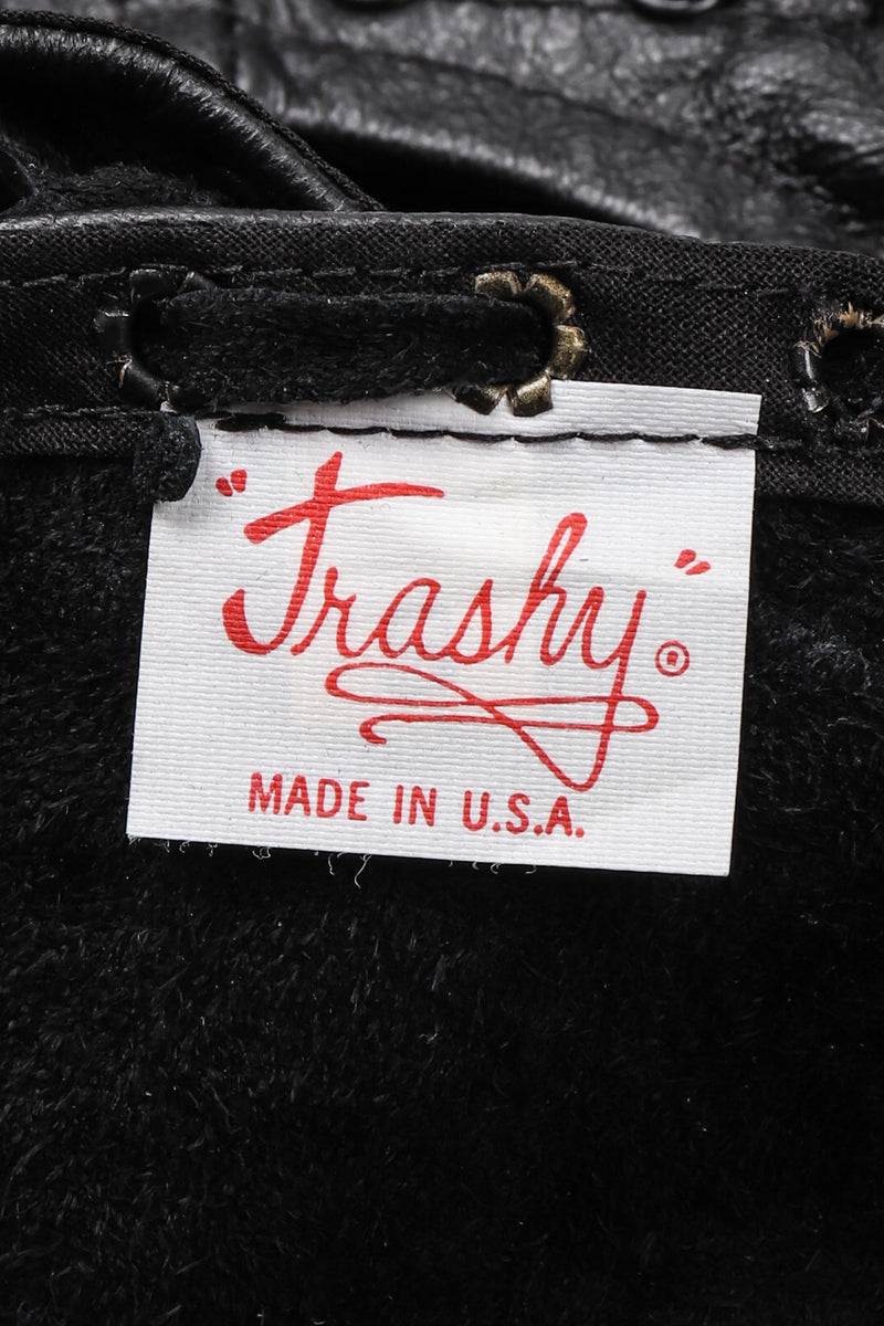Vintage Trashy Lingerie Cropped Leather Bralette Vest – Recess