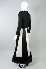 Travilla Inspired by Norman Norell Vintage Fur Stripe Dress