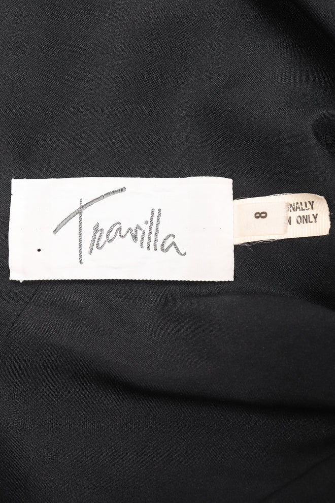 Recess Los Angeles Vintage Travilla One-Shoulder Velvet Burnout Dress