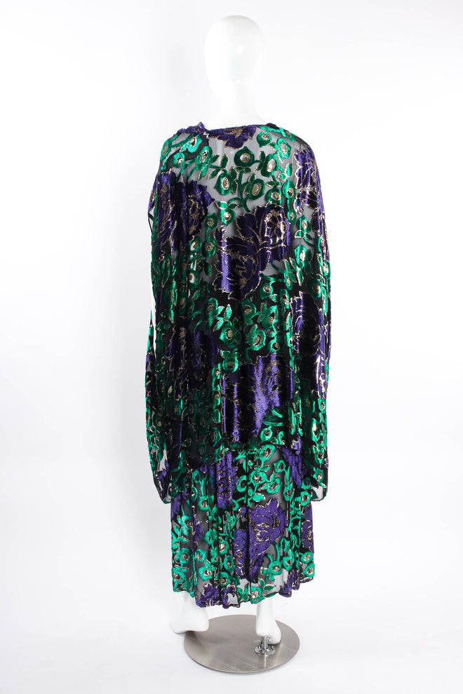 Vintage Travilla Sheer Floral Set mannequin back @ Recess LA