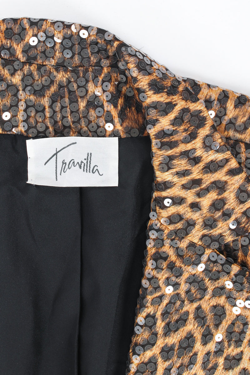 Vintage Travilla Sequin Leopard Print Blazer – Recess
