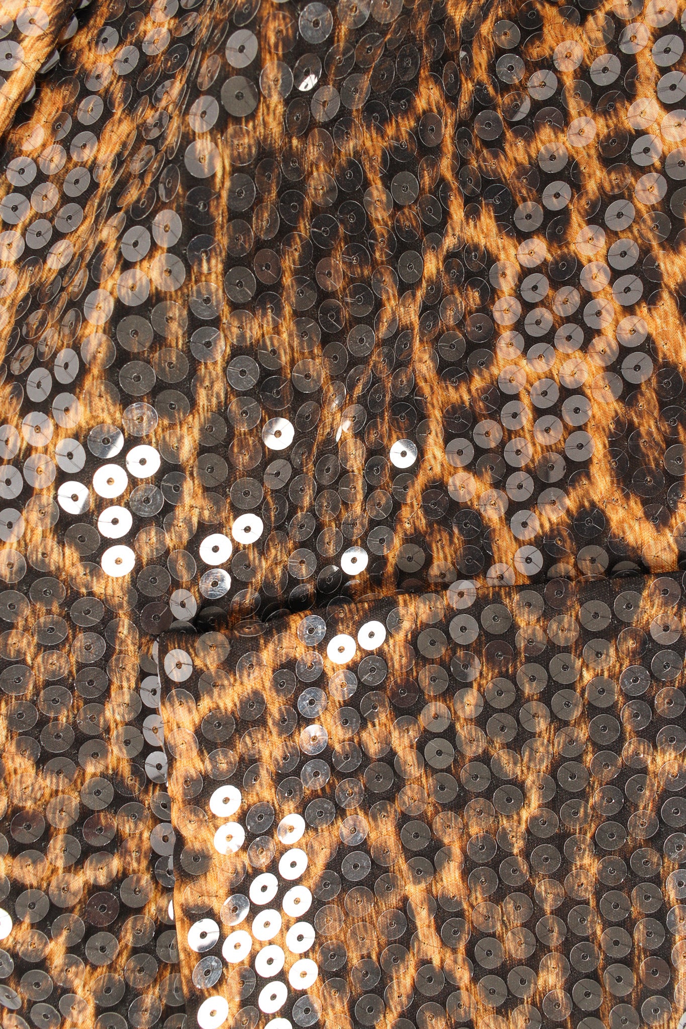 Vintage Travilla Sequin Leopard Print Blazer pocket @ Recess Los Angeles