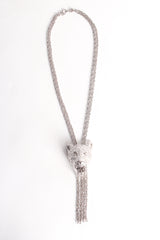 Vintage Trifari Sculpted Panther Tassel Pendant at Recess Los Angeles