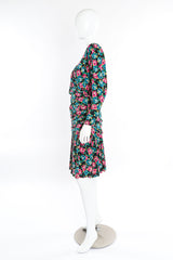 Emanuele Ungaro rose print silk dress on mannequin @recessla