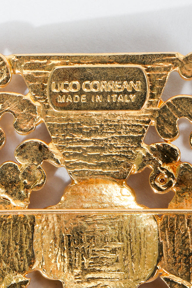 Vintage Ugo Correani Signature Stamp Cartouche