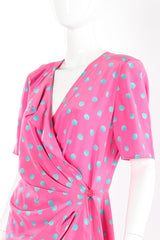 Wrap dress by Emanuel Ungaro mannequin shoulders close @recessla