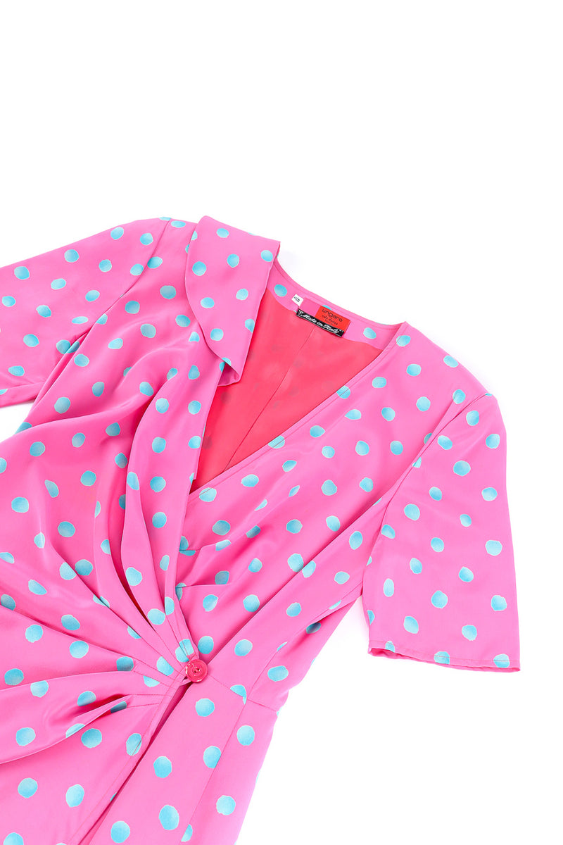 Vintage Emanuel Ungaro Dotted Drape Wrap Dress Recess Vintage Emanuel Ungaro Dotted Drape Wrap Dress Recess