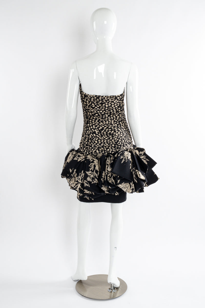 Ruched silk dress by Emanuel Ungaro mannequin back @recessla
