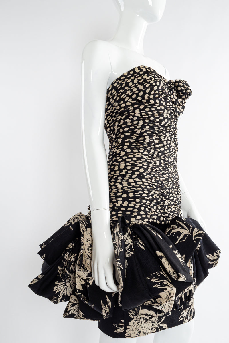 Ruched silk dress by Emanuel Ungaro mannequin 3/4 @recessla