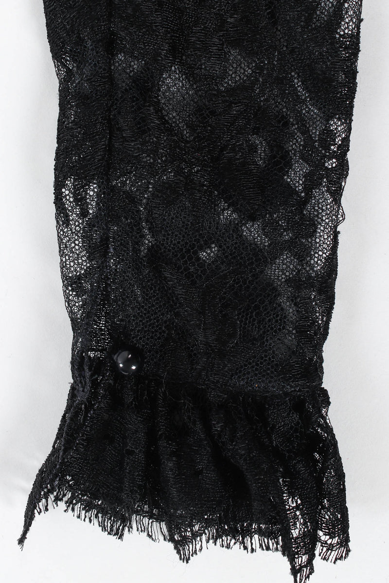 Vintage Emanuel Ungaro Sheer Floral Lace Dress sleeve @ Recess Los Angeles
