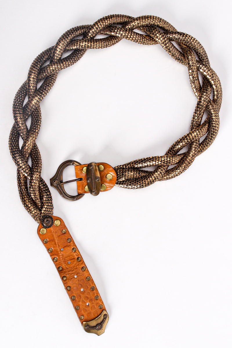 Vintage Usmeco Paris Braided Metal Mesh Belt at Recess Los Angeles