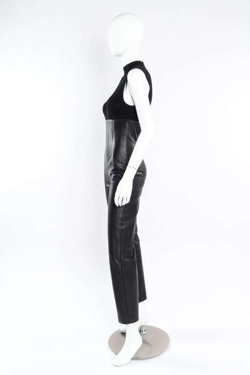 Valentino sleeveless leather jumpsuit on mannequin @recessla