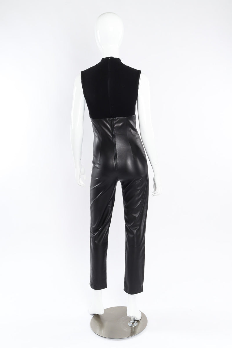 Valentino sleeveless leather jumpsuit on mannequin @recessla