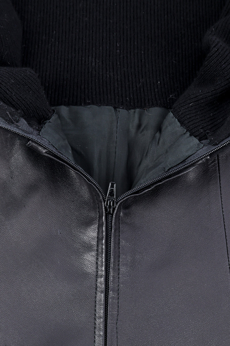 Valentino sleeveless leather jumpsuit zipper close-up @recessla