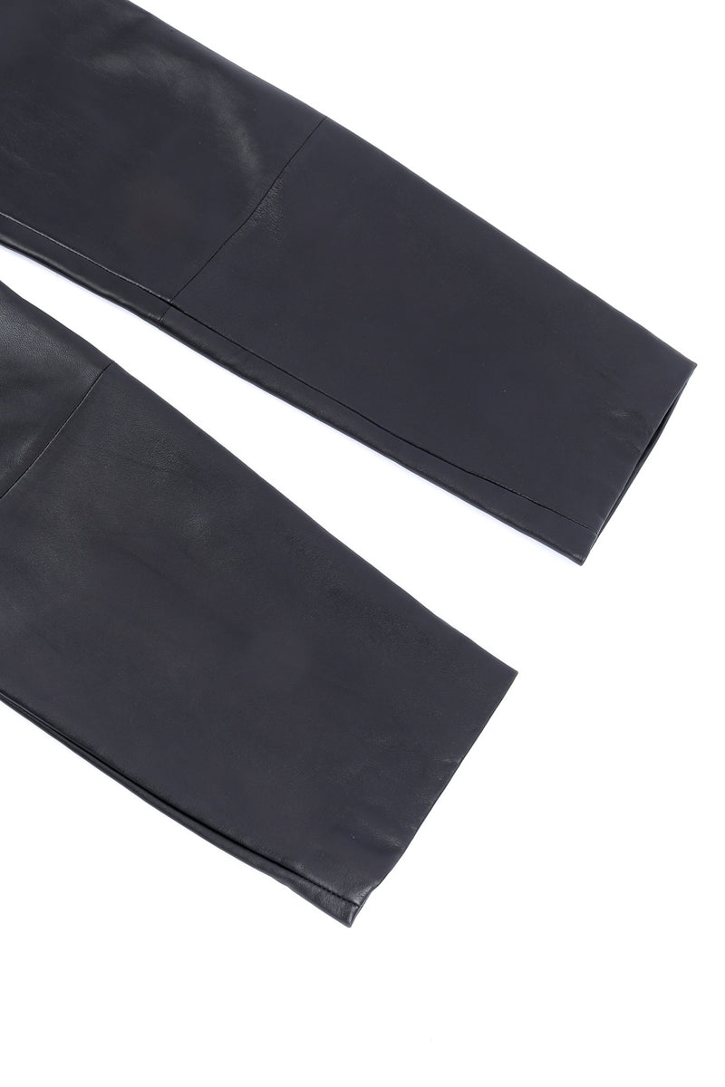 Valentino sleeveless leather jumpsuit hem details @recessla